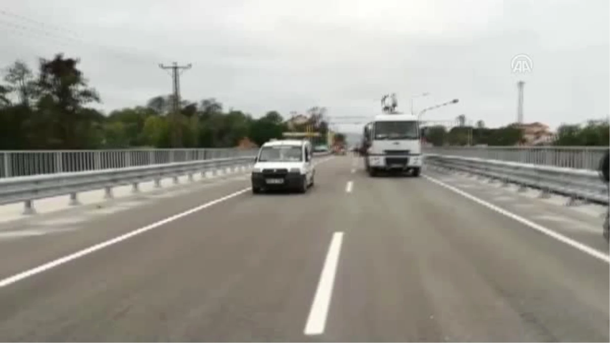 Ordu\'da Selin Yıktığı Cevizdere Köprüsü Ulaşıma Açıldı