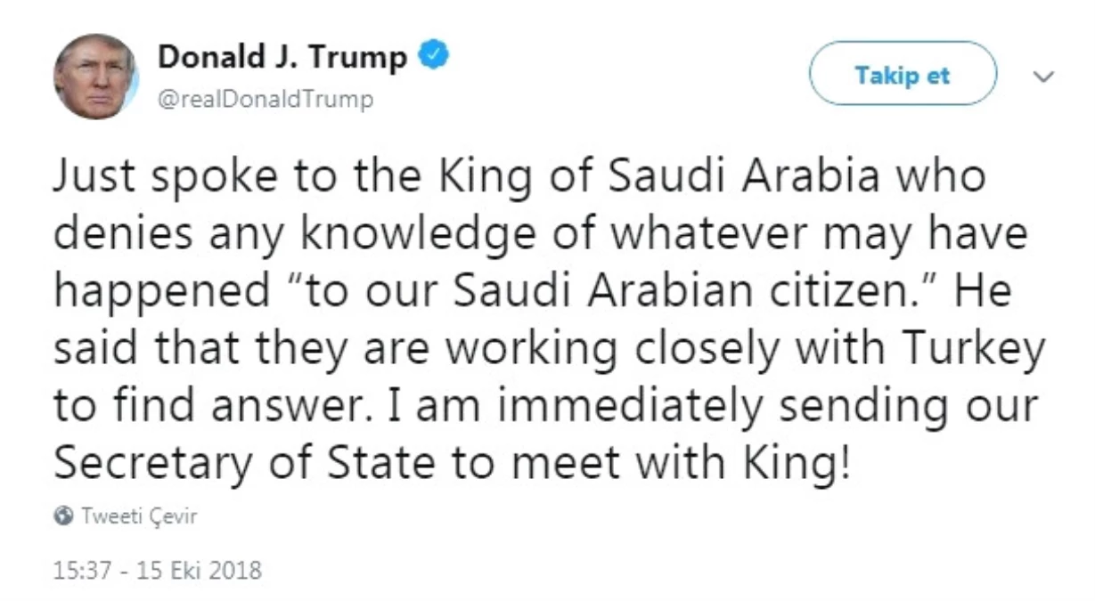 Trump, Kral Selman ile Görüştü