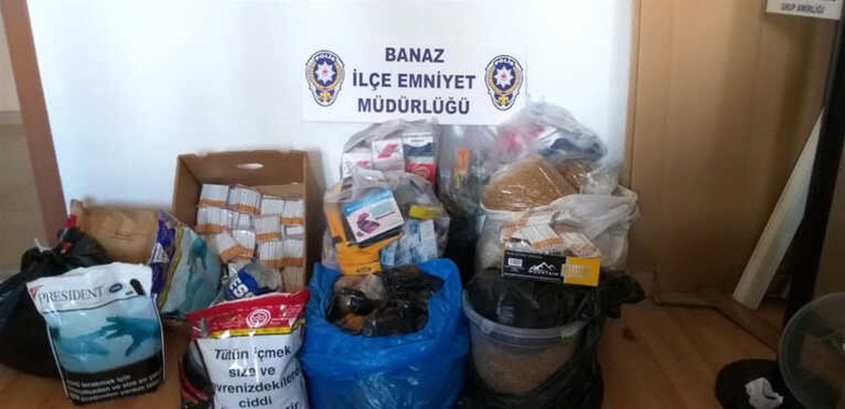 Uşak\'ta Kaçak Tütün ve Sigara Operasyonu