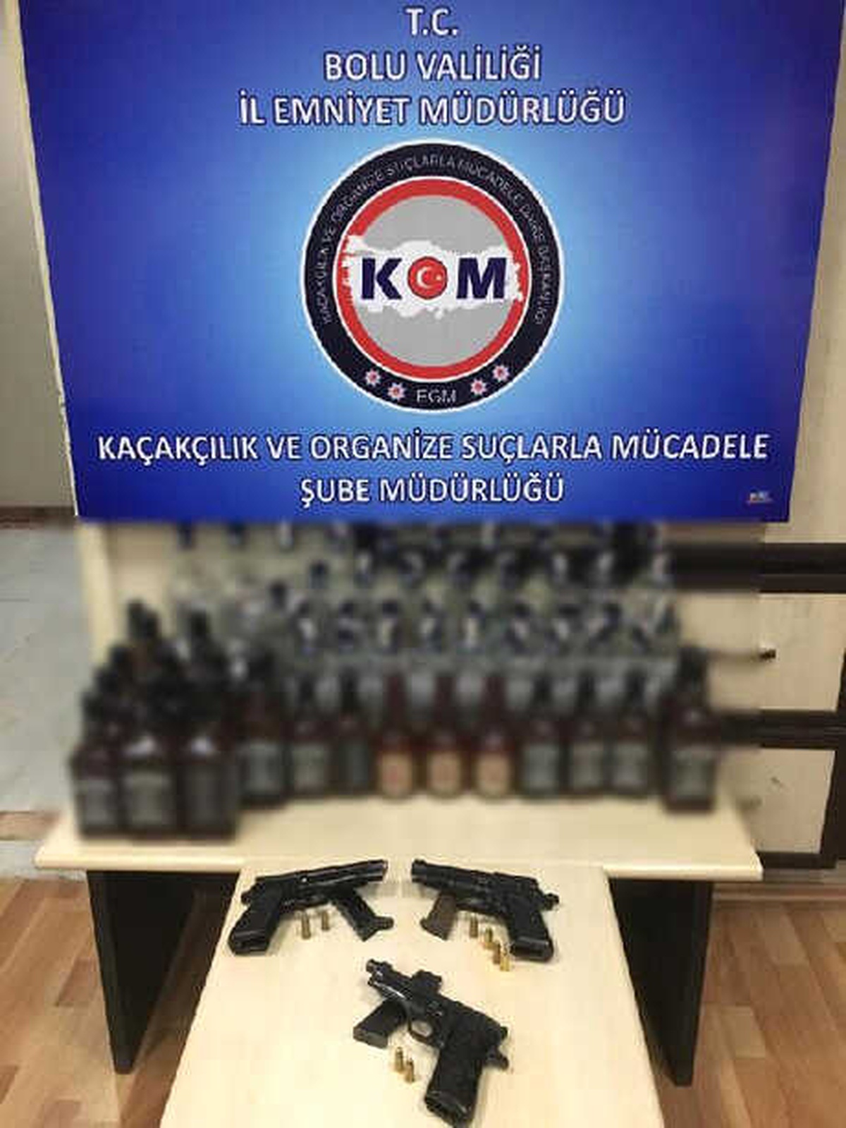 Bolu\'da Kaçak İçki Operasyonu: 2 Gözaltı
