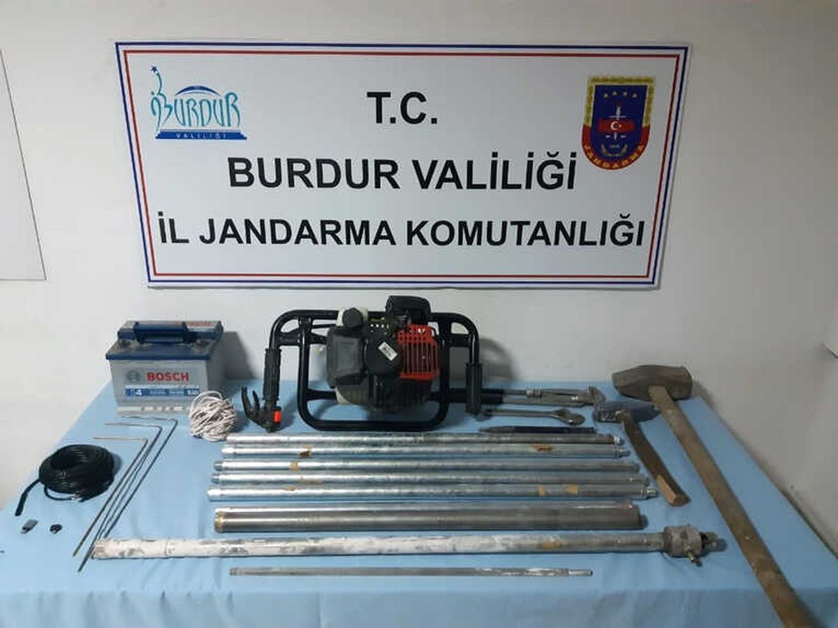 Burdur\'da Kaçak Kazı Operasyonu