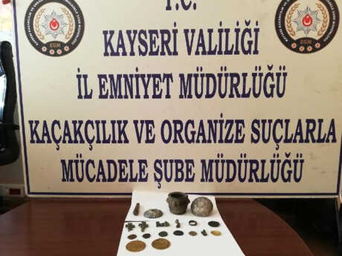 Kayseri\'de 5 Tarihi Eser Kaçakçısı Yakalandı