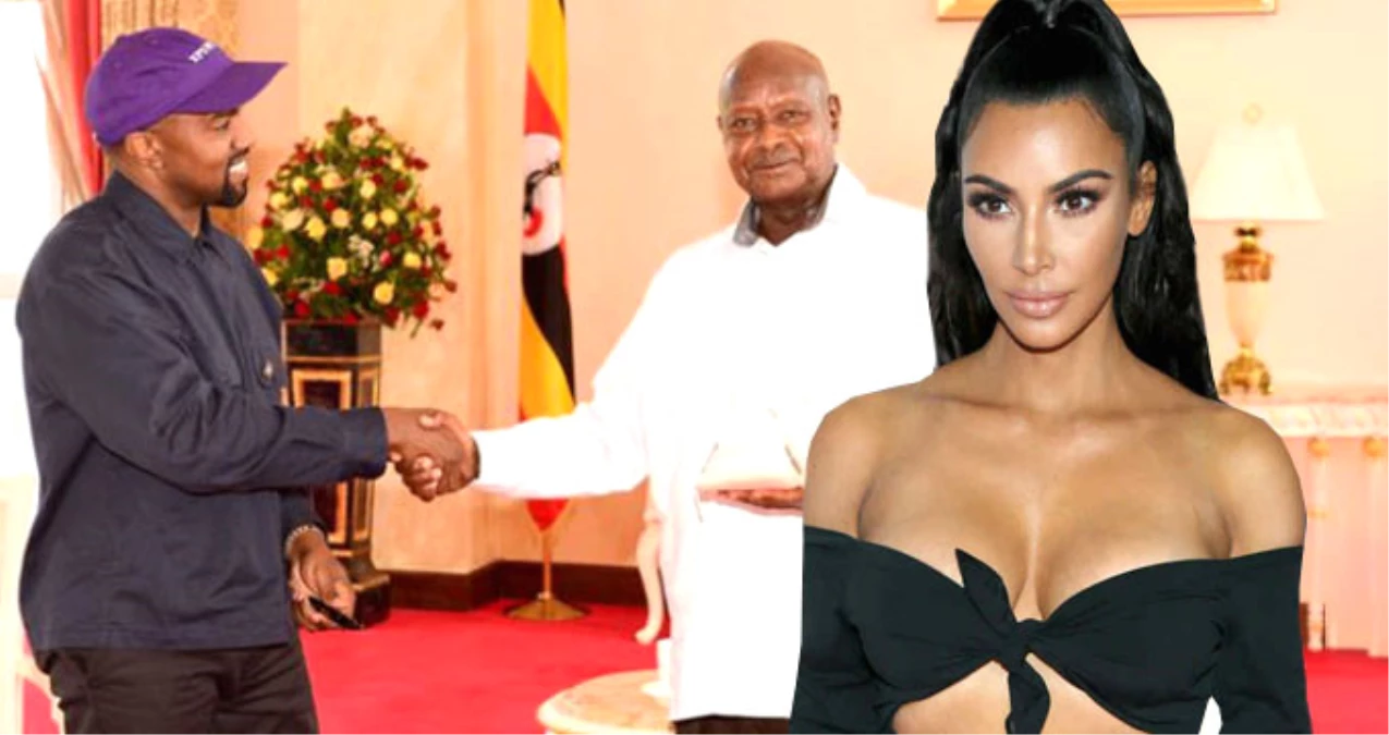 Kim Kardashian\'ın eşi Kanye West, Uganda Cumhurbaşkanı\'na Spor Ayakkabı Hediye Etti