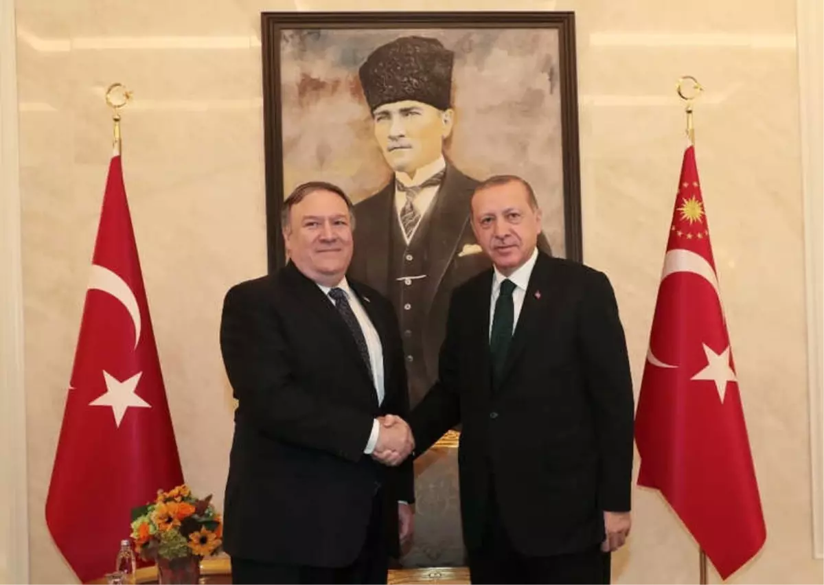 Cumhurbaşkanı Erdoğan ABD Dışişleri Bakanı Pompeo ile Görüşüyor
