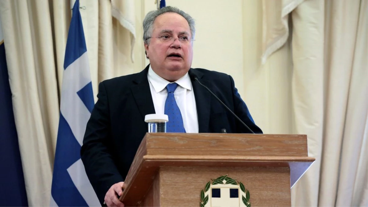 Yunanistan Dışişleri Bakanı Nikos Kocyas İstifa Etti