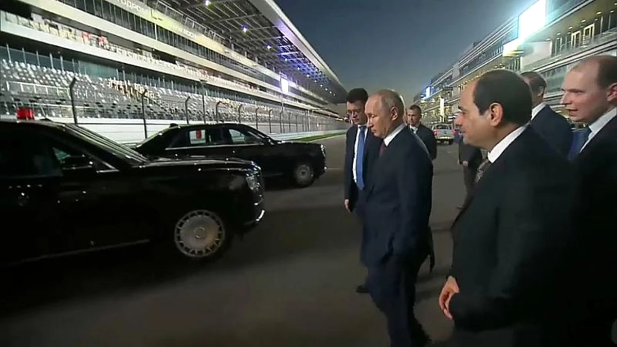 Video | Putin Direksiyona Geçti, El Sisi\'yi Formula 1 Pistinde Gezdirdi