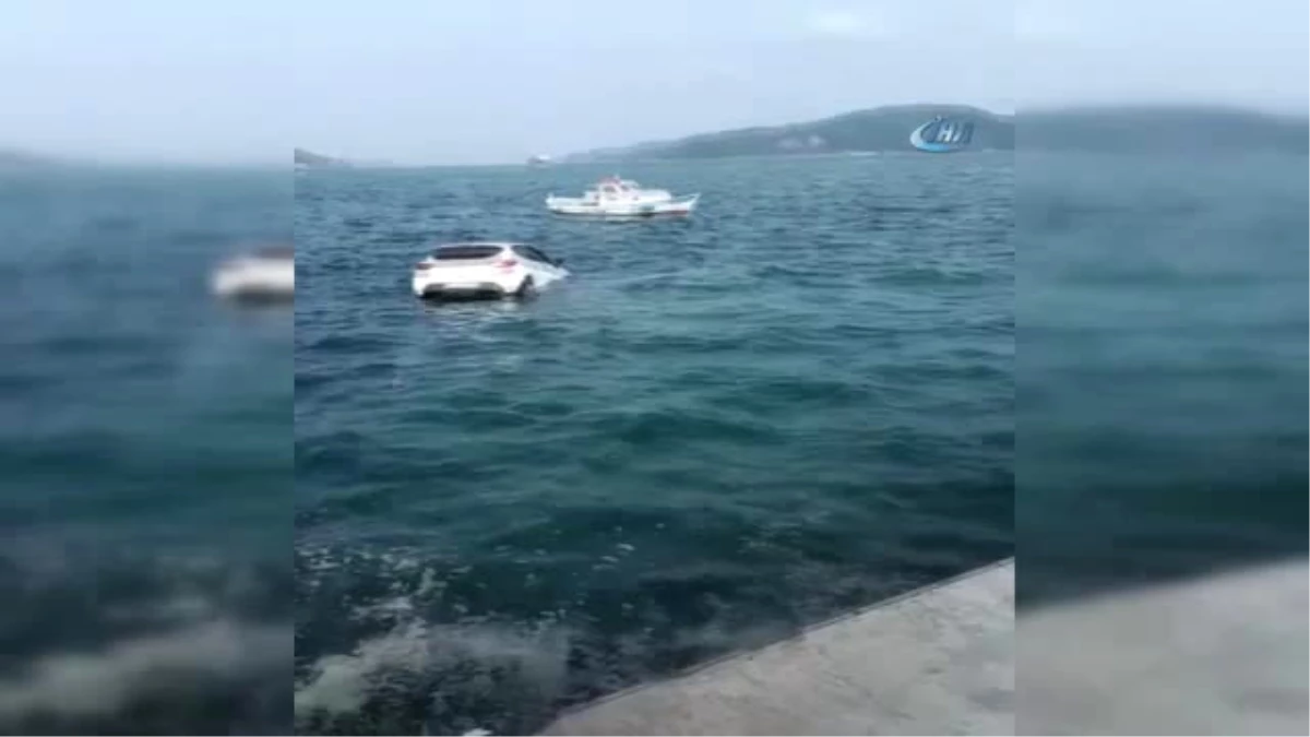 Aracını Denize İtti, Taksiye Binip Gitti