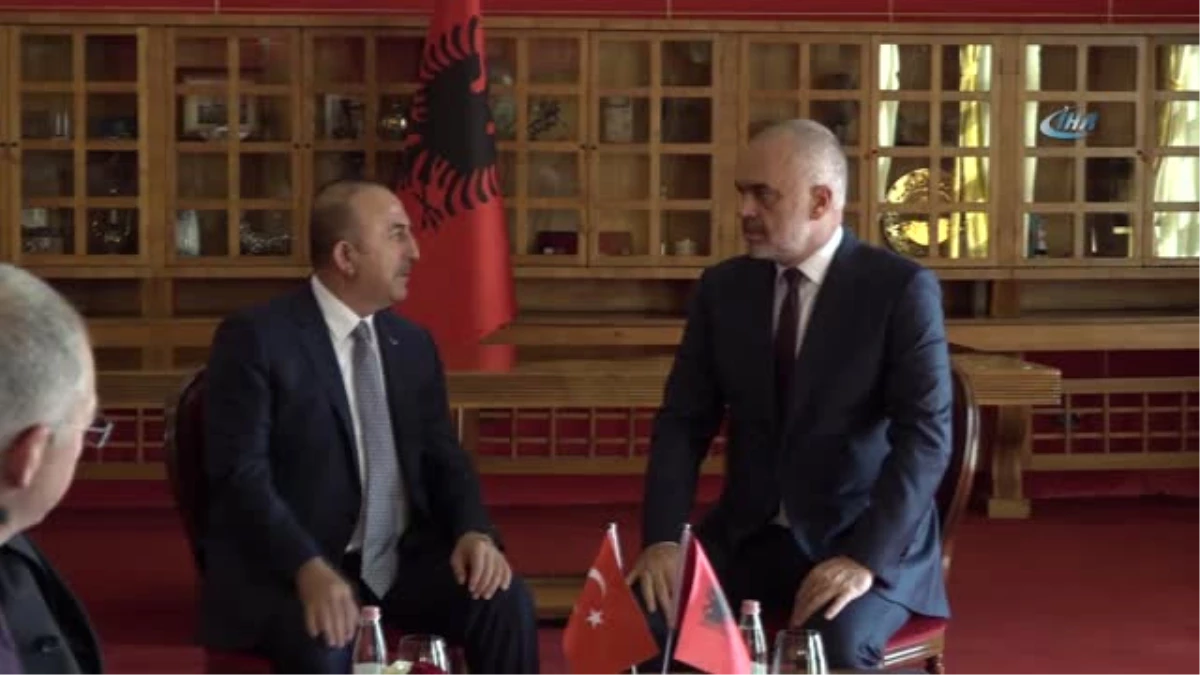 Çavuşoğlu, Arnavutluk Başbakanı Rama Tarafından Kabul Edildi