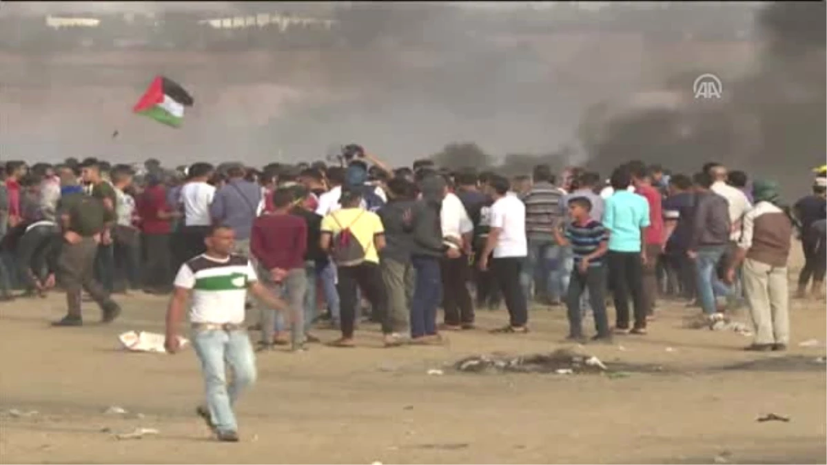 Filistinliler Gösteri İçin Gazze Sınırında Toplanıyor (2) - Han