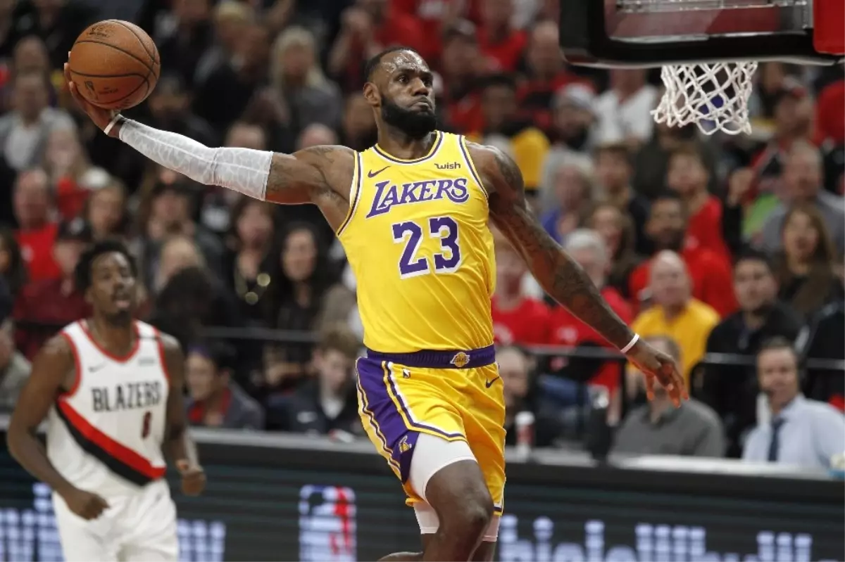 Lebron\'lu Lakers, Portland Deplasmanında Mağlup