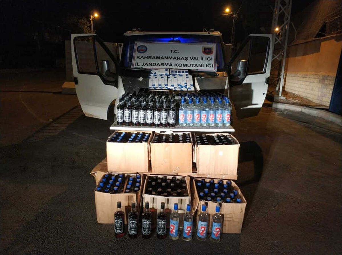 Kahramanmaraş\'ta Kaçak İçki ve Sigara Operasyonu