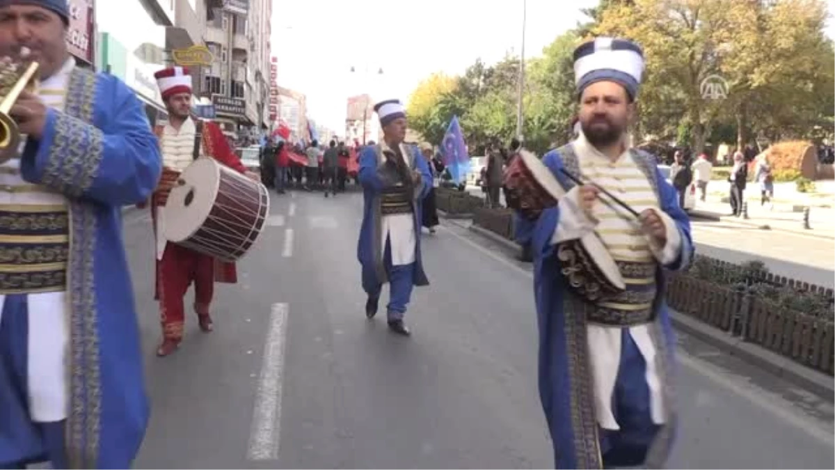 Nevşehir\'de Doğu Türkistan\'a Destek Yürüyüşü