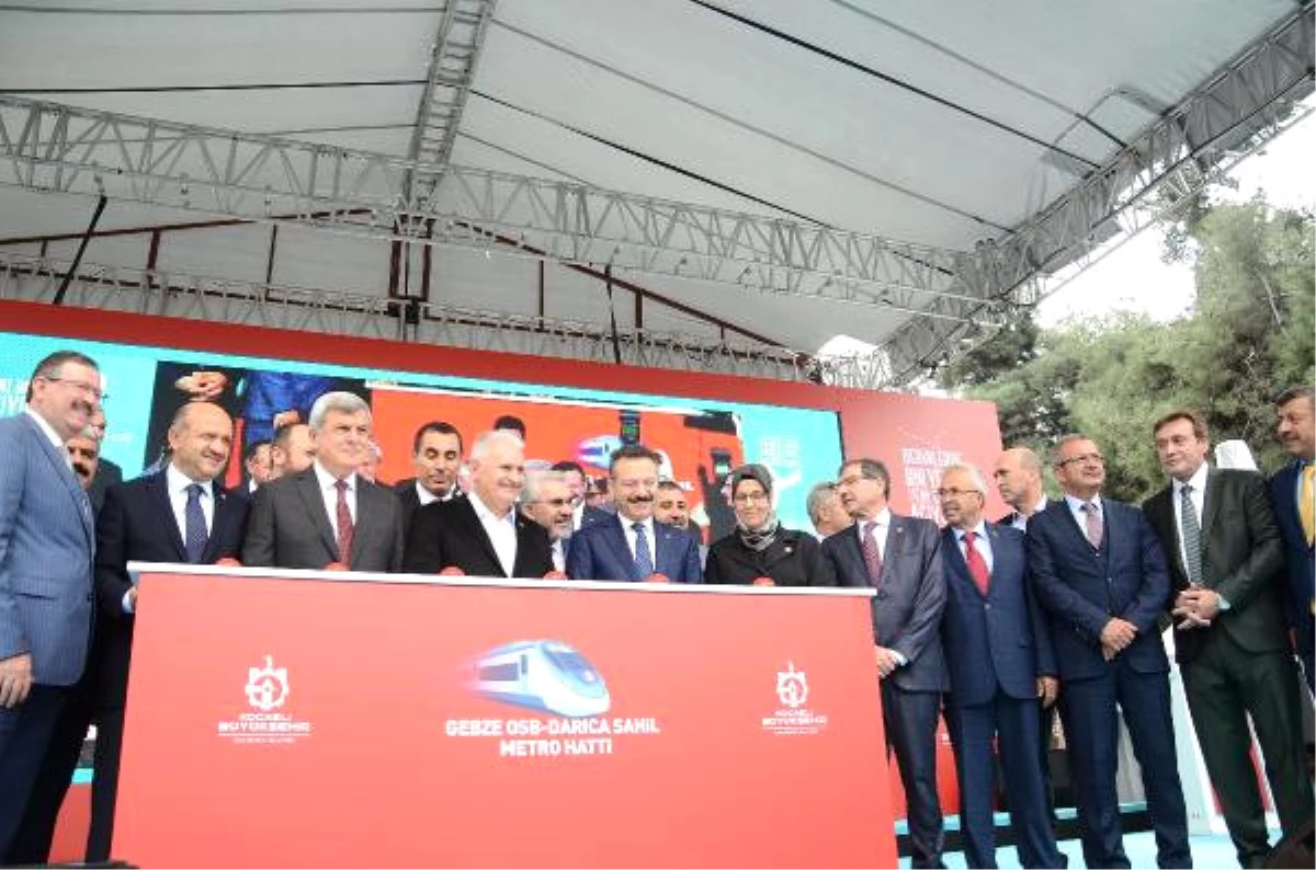 TBMM Başkanı Yıldırım, Gebze- Darıca Metro Hattının Temel Atma Törenine Katıldı