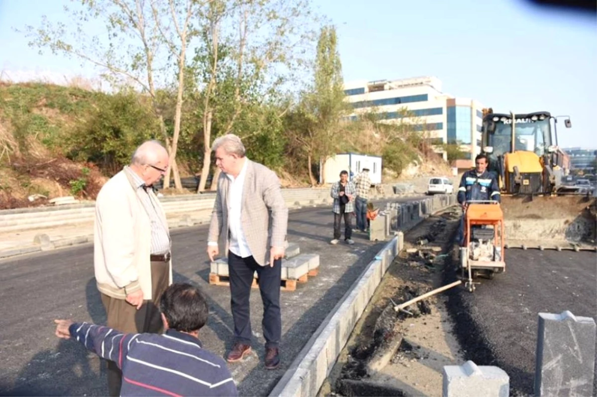 Başkan Albayrak, Güneş Sokak\'ta İncelemelerde Bulundu