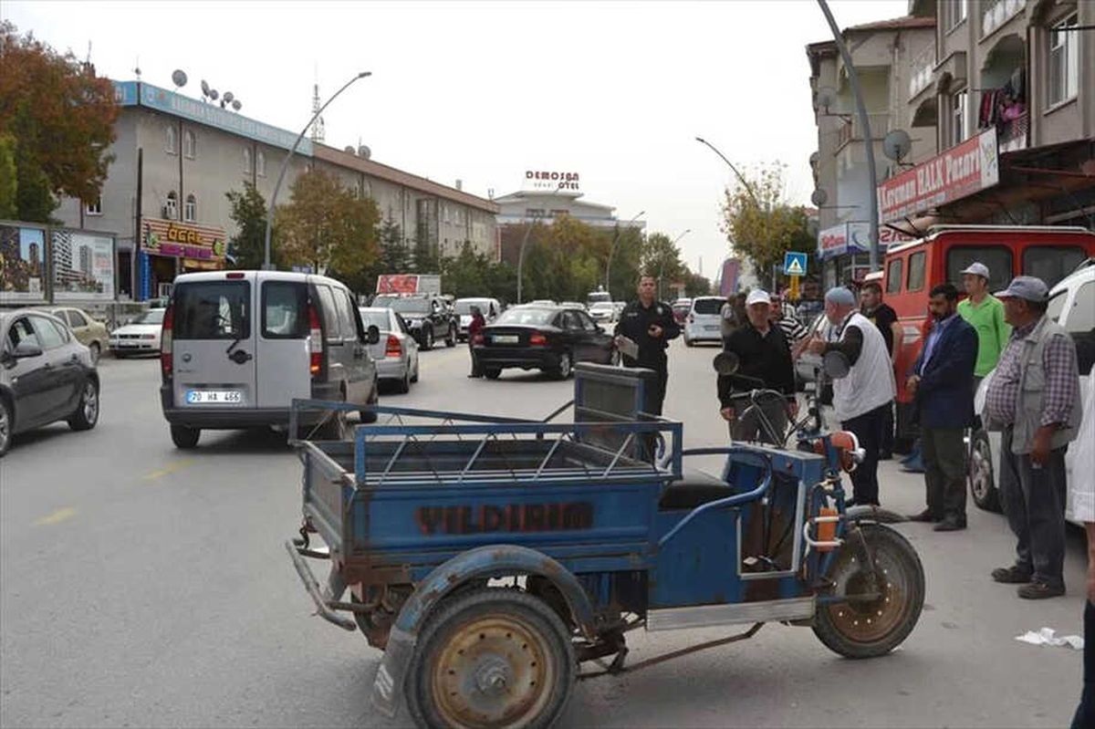 Karaman\'da Trafik Kazası: 1 Yaralı