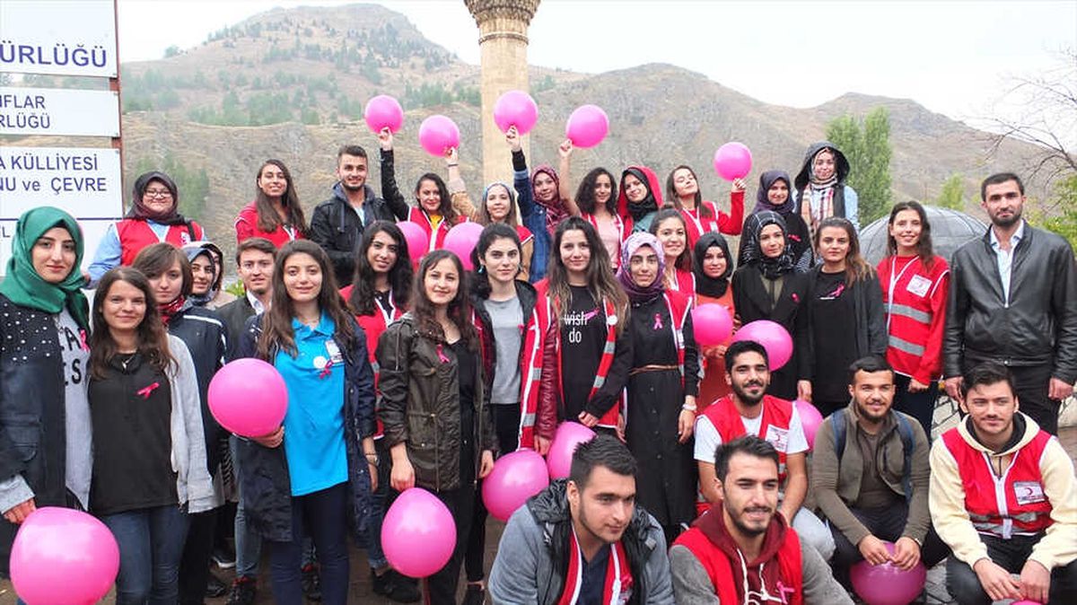 Keban\'da Meme Kanseri Farkındalık Yürüyüşü