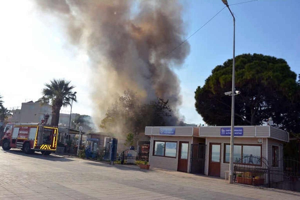 Didim\'deki Yangın Korkulu Anlar Yaşattı