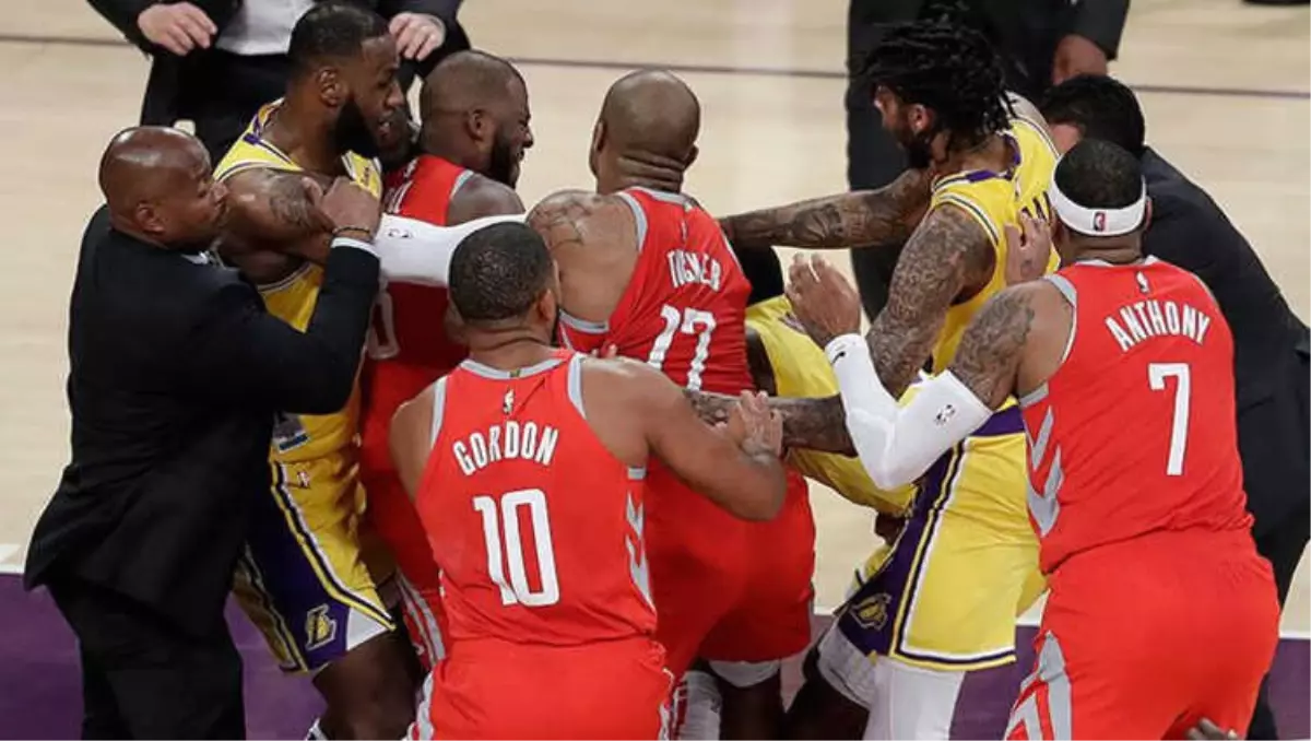 Los Angeles Lakers-Houston Rockets Maçında Çıkan Kavganın Faturası Belli Oldu