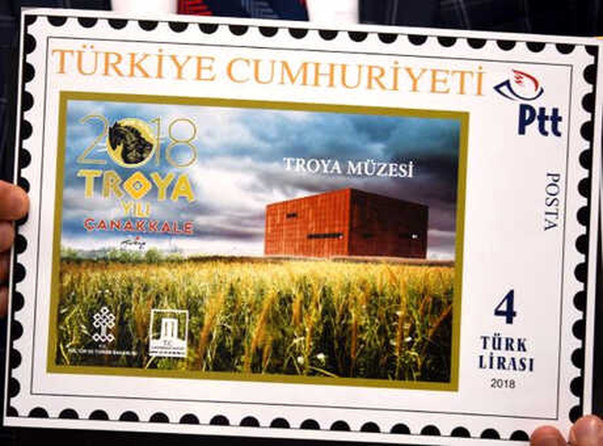 PTT\'den, \'Troya Yılı\'na Özel \'Troya Müzesi\' Temalı Pul