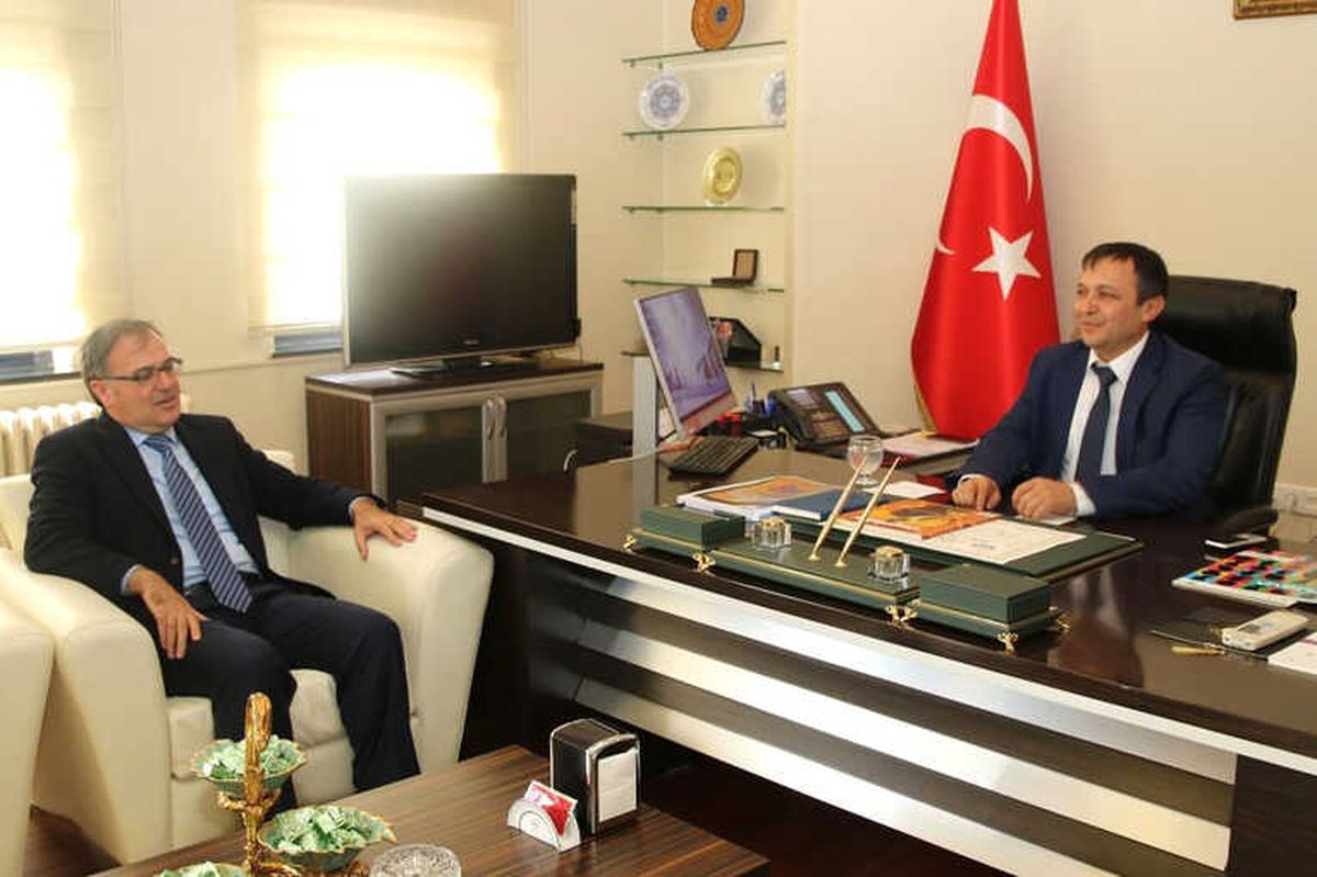 Özdoğan\'dan Rektör Çalış\'a Hayırlı Olsun Ziyareti