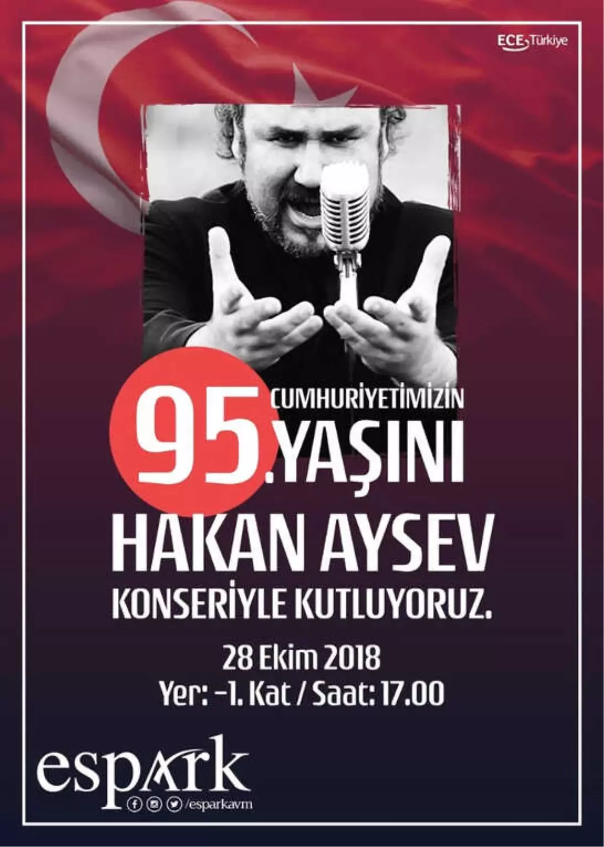 Hakan Aysev Cumhuriyet Bayramı Konseri Espark\'ta