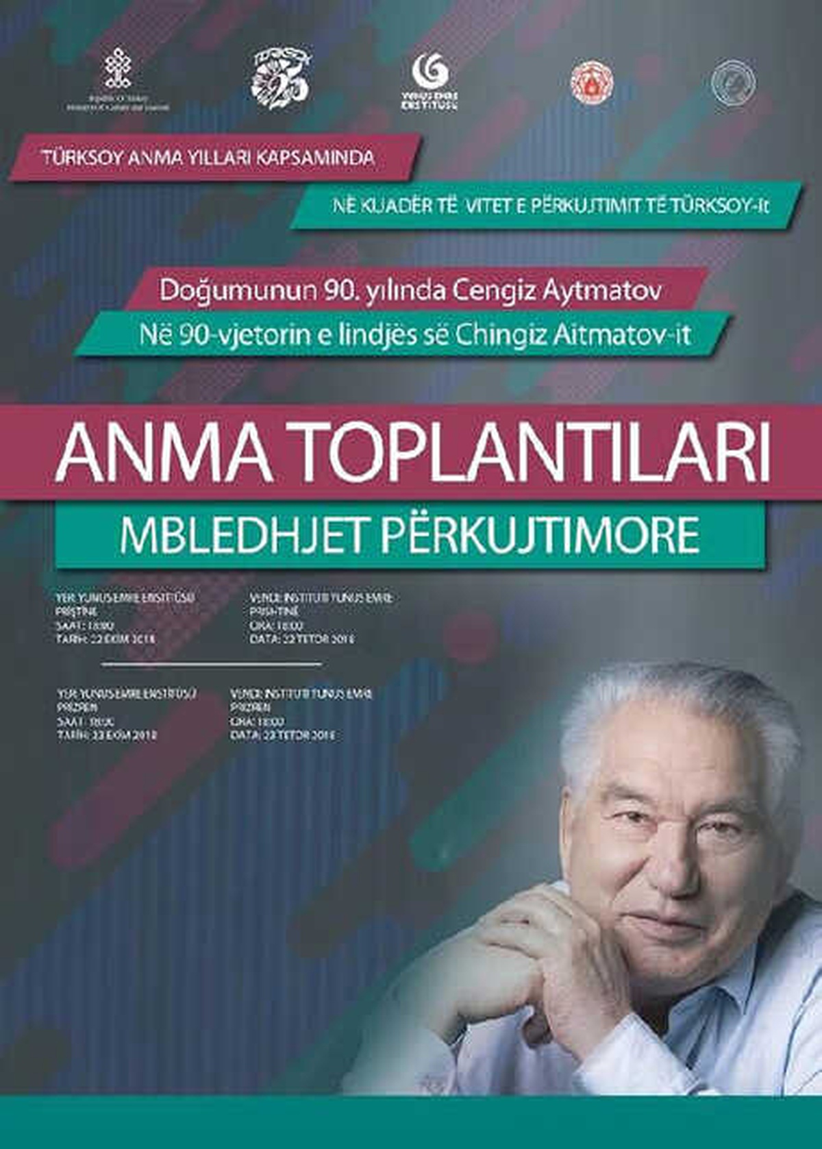 Kosova\'da Yazarlar Cengiz Aytmatov ve Mağcan Cumbay Anıldı