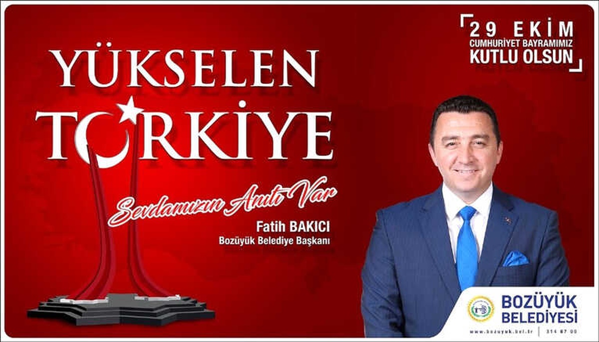 Başkan Bakıcı; "Cumhuriyet Bayramımız Kutlu Olsun"