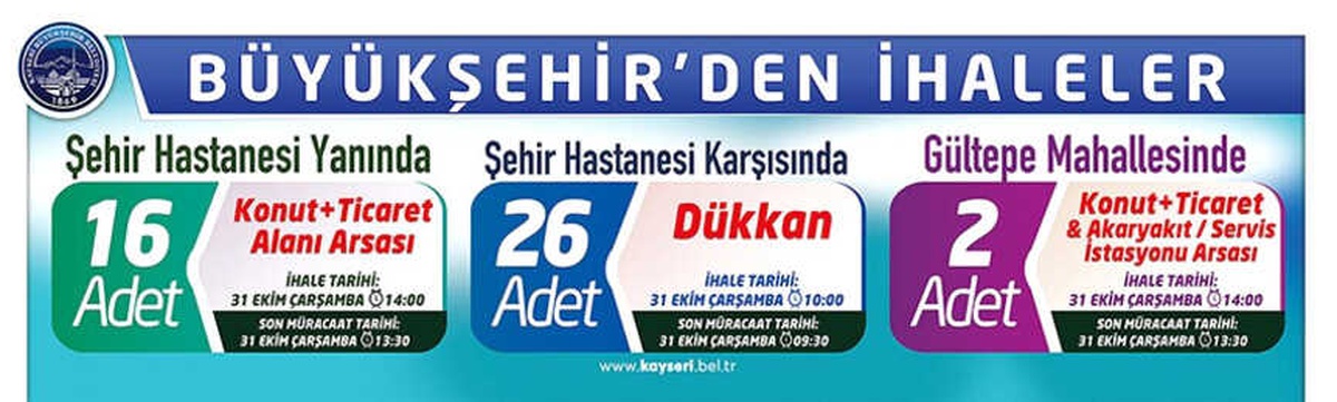 Büyükşehir\'den Yatırım Fırsatı