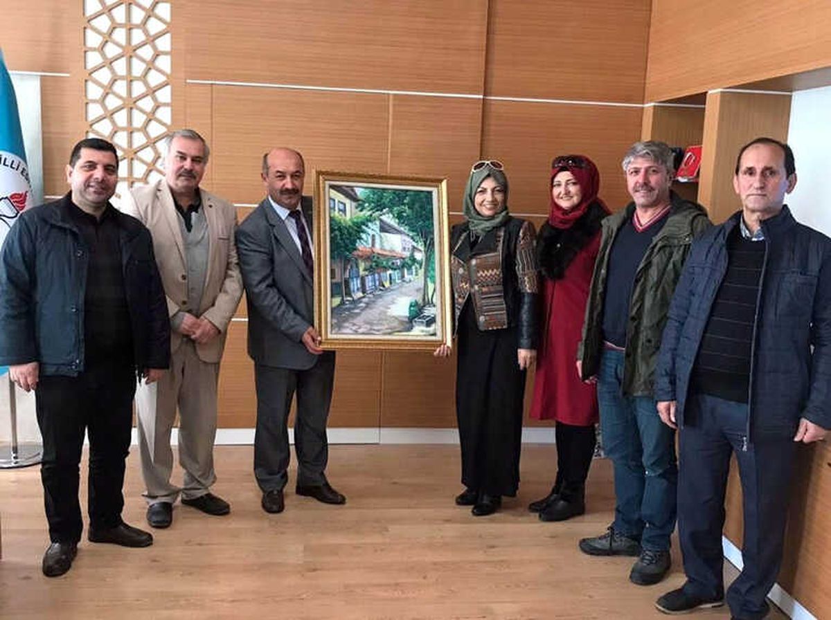 Sanatçılardan Müdür Başyiğit\'e Ziyaret