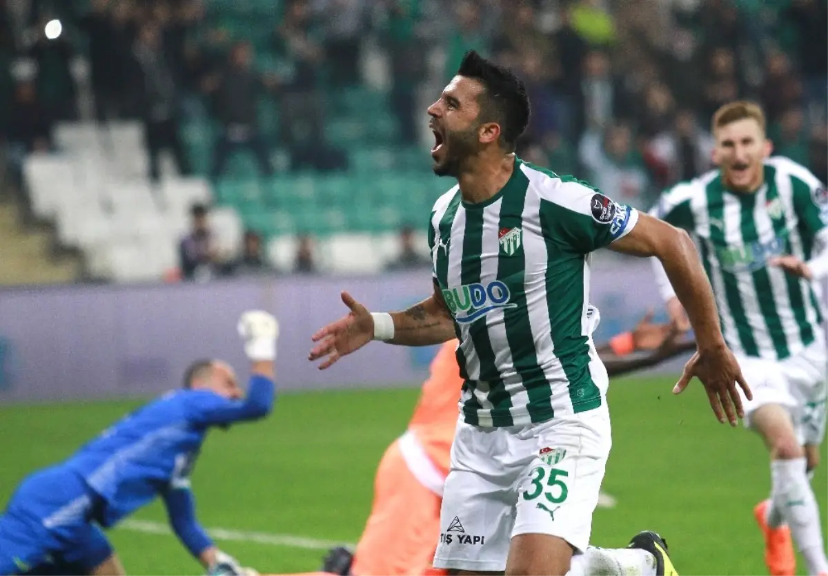 Spor Toto Süper Lig: Bursaspor: 2 - Aytemiz Alanyaspor: 0 (İlk Yarı)