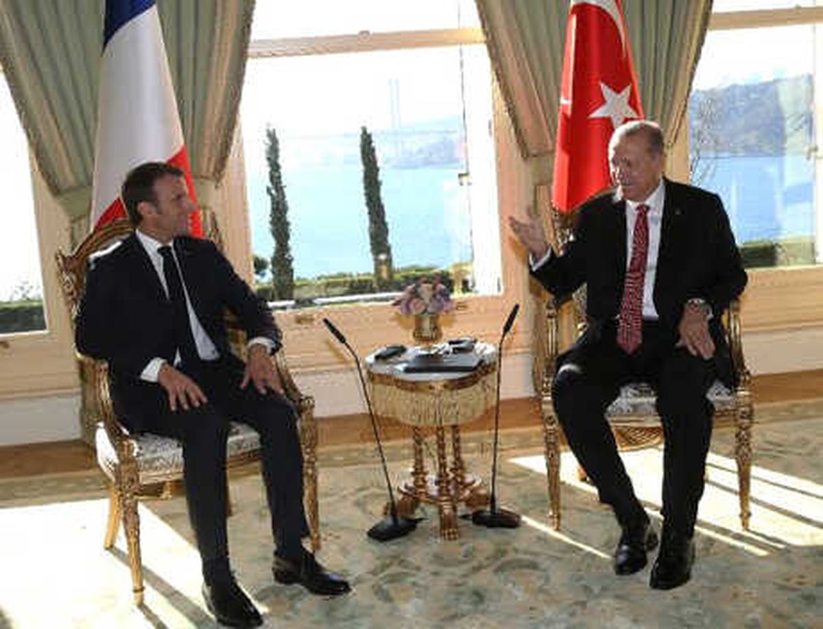 Cumhurbaşkanı Erdoğan Macron ile Görüştü