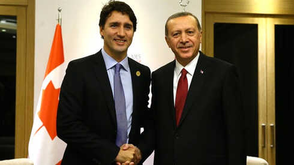 Cumhurbaşkanı Recep Tayyip Erdoğan Kanada Başbakanı Justin Trudeau ile Telefonda Görüştü