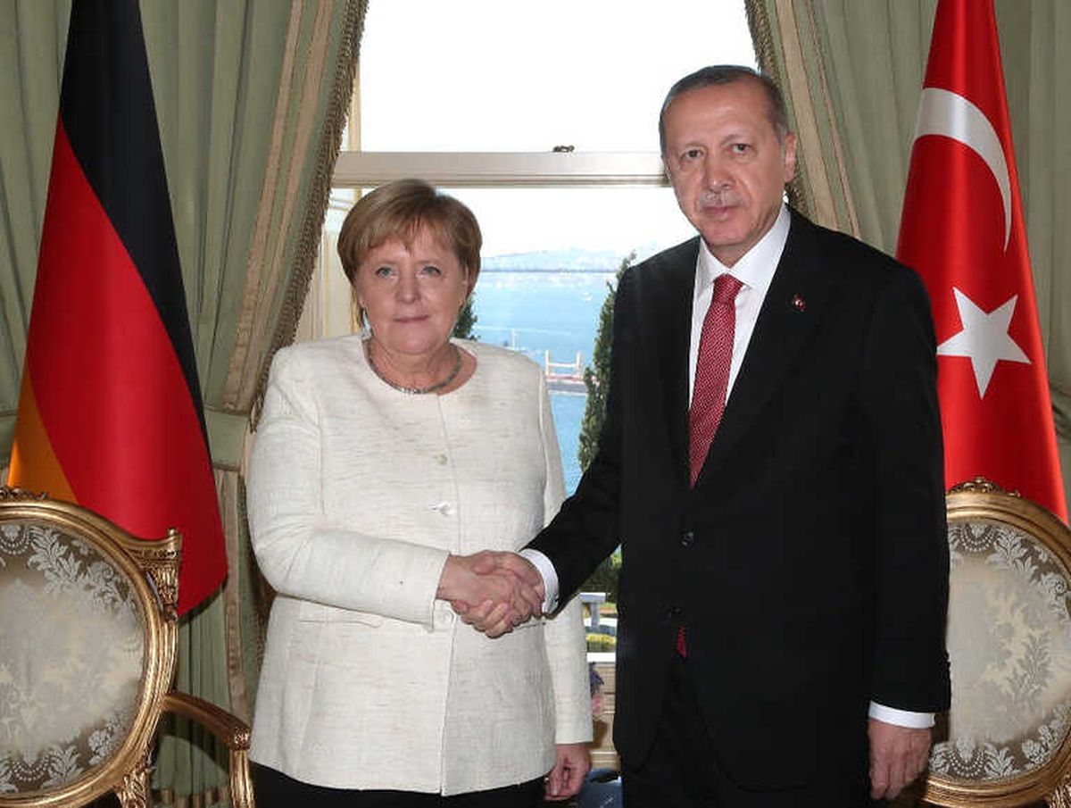 Erdoğan Almanya Başbakanı Merkel\'i Kabul Etti