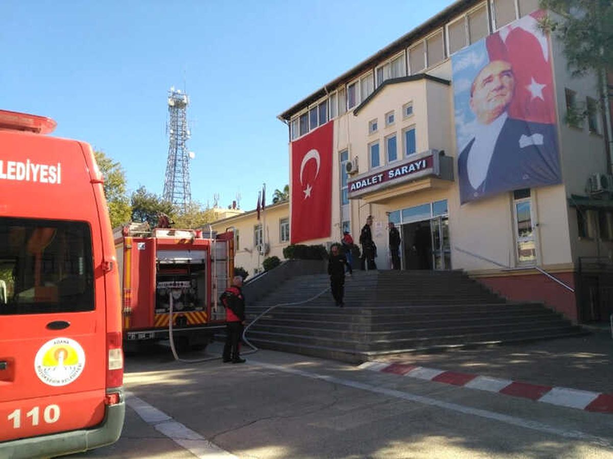 Kozan Adliyesinde Yangın