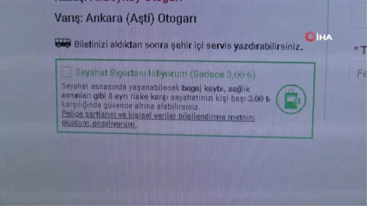 İnternet Üzerinden Bilet Satışında Alınan Sigorta Bedelleri Haksız"