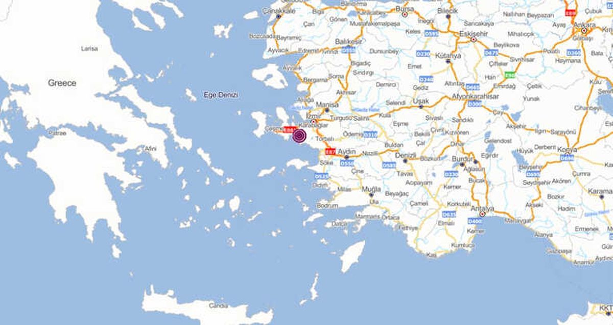 İzmir\'de 4.1 Büyüklüğünde Deprem