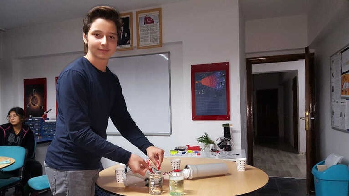 13 Yaşındaki Kaan Temiz ve Pis Suları Ayrıştıran Sistem Geliştirdi
