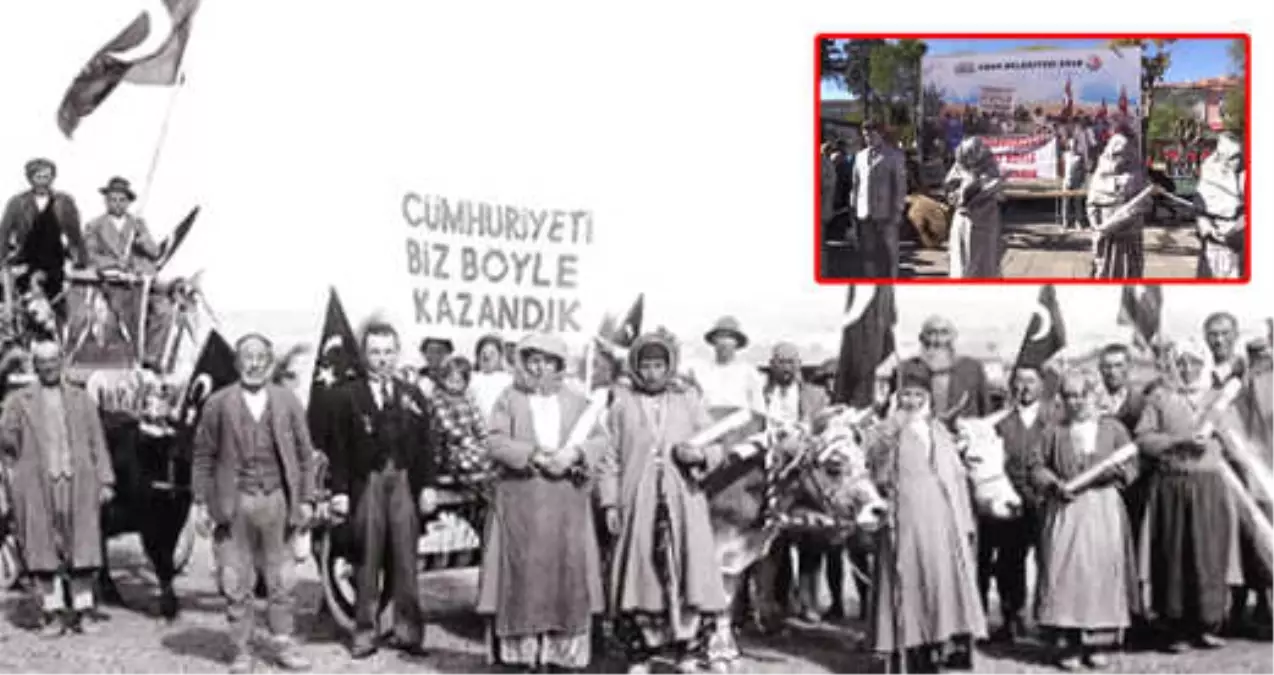 \'Cumhuriyeti Biz Böyle Kazandık\' Fotoğrafı Sanatçılar Tarafından Canlandırıldı