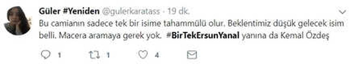 Fenerbahçeli Taraftarlardan Ersun Yanal İçin Kampanya