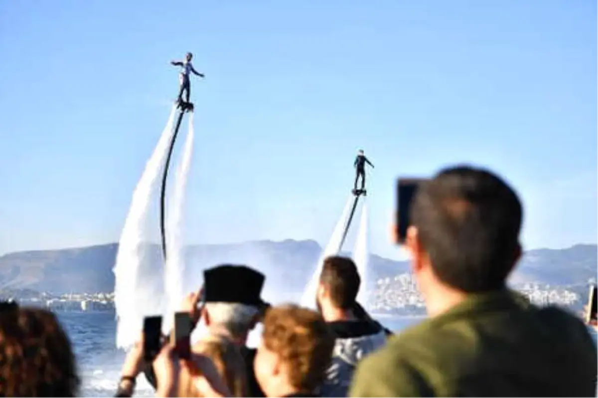 İzmirlilere Flyboard Sürprizi