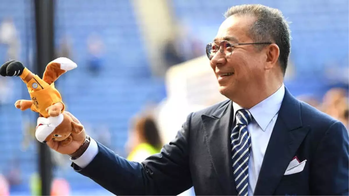 Leicester City Kulübünün Sahibi Vichai Srivaddhanaprabha\'nın Cumartesi Günkü Helikopter Kazasında...