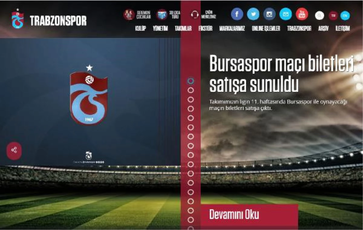 Trabzonspor\'da Bursaspor Maçı Biletleri Satışa Çıktı