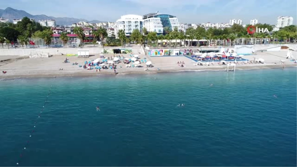 Antalya\'da Pastırma Sıcakları Etkili Olacak...antalya Sahilleri Havadan Görüntülendi