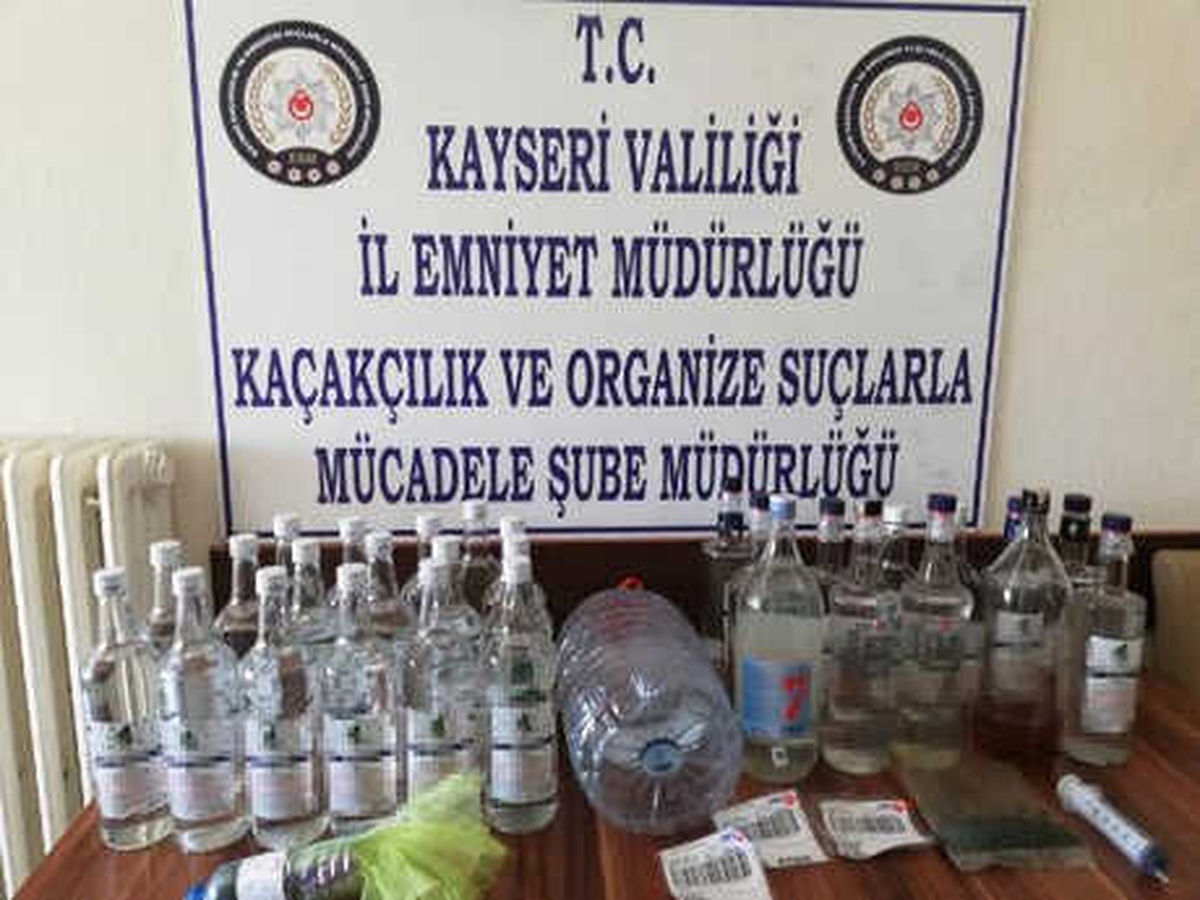 Kayseri\'de Kaçak Alkol Operasyonuna 1 Gözaltı