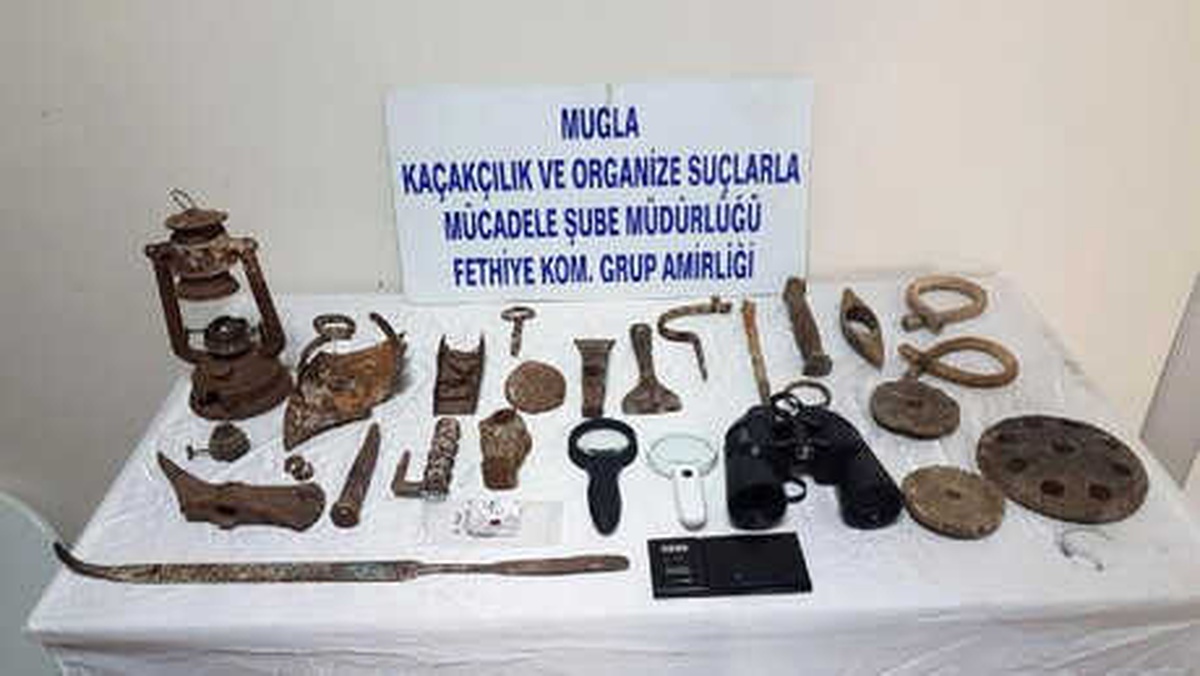 Muğla Merkezli Tarihi Eser Kaçakçılığına 7 Gözaltı