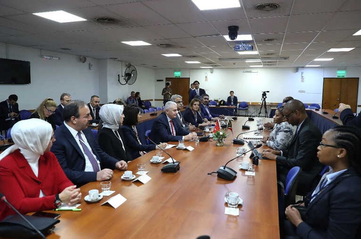 TBMM Başkanı Yıldırım, Güney Afrika Ulusal Eyaletler Konseyi Başkanı ile Görüştü