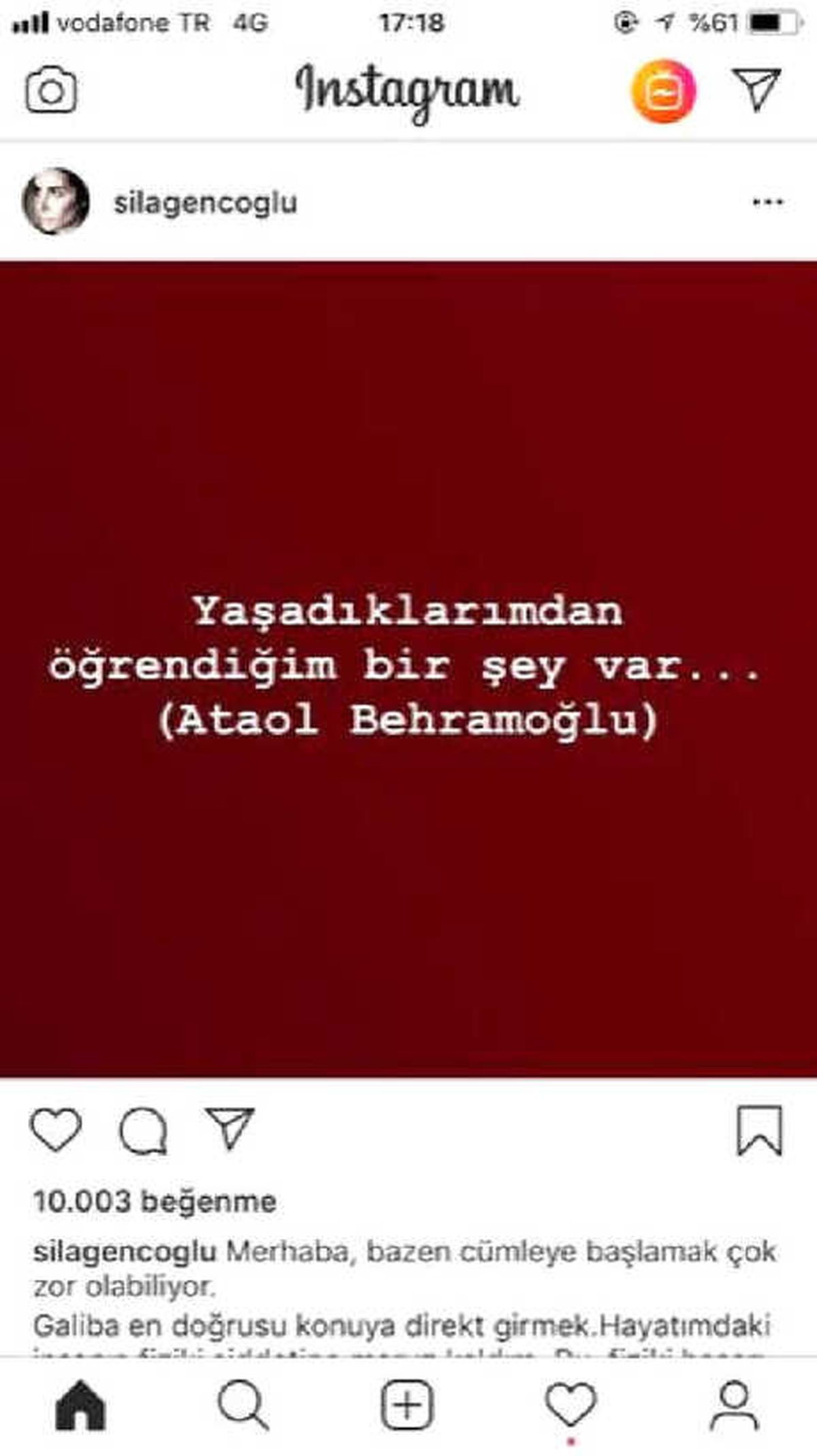 Ahmet Kural\'dan Şiddet Gördüğünü İddia Eden Şarkıcı Sıla\'dan Şiirli Paylaşım