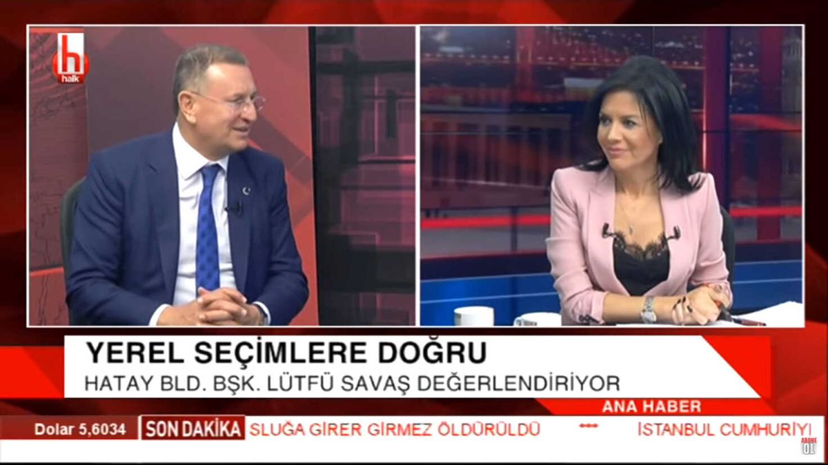 Başkan Savaş Halk Tv\'de Hatay Gündemini Değerlendirdi