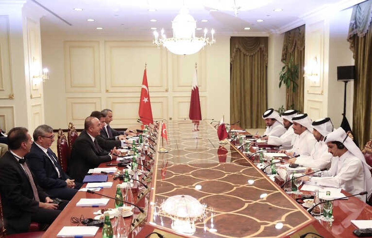 Dışişleri Bakanı Çavuşoğlu, Katarlı Mevkidaşı Al Sani ile Görüştü