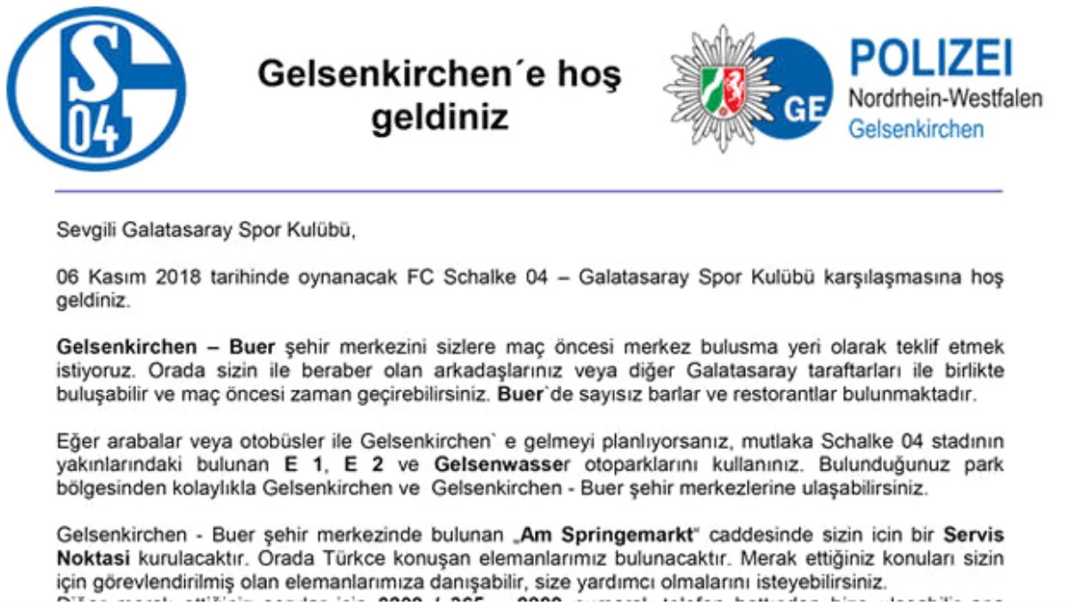 Galatasaray-Schalke Maçı Öncesi Dikkat Çeken Uyarı: Yüksek Riskli!